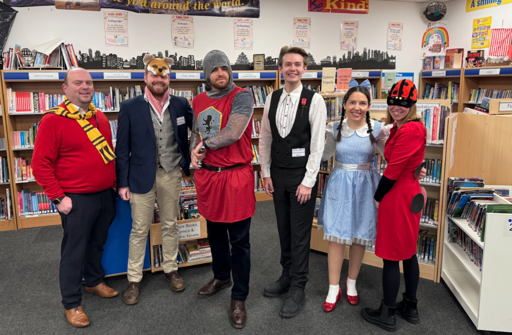 Staff dressed up as characters on World Book Day