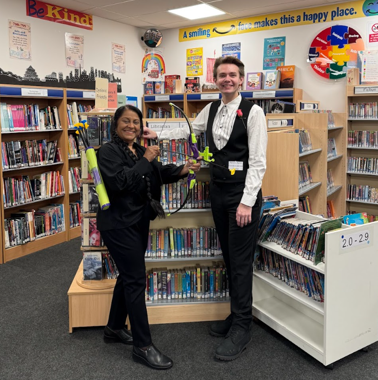 Staff dressed up as book characters on World Book Day